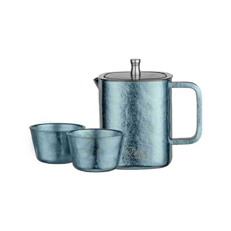 Juego de té Kung Fu de titanio puro