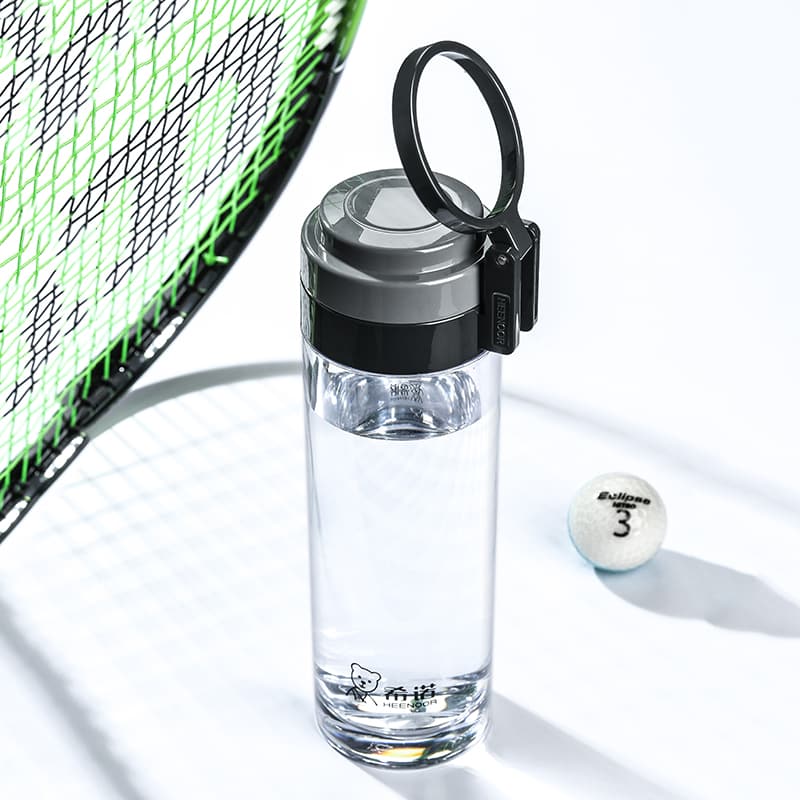 Botella de plástico portátil para PC con anillo elevador Botella de plástico portátil para PC con anillo elevador