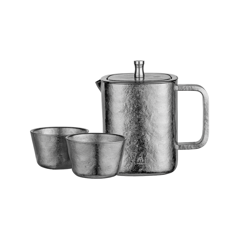 Juego de té Kung Fu de titanio puro