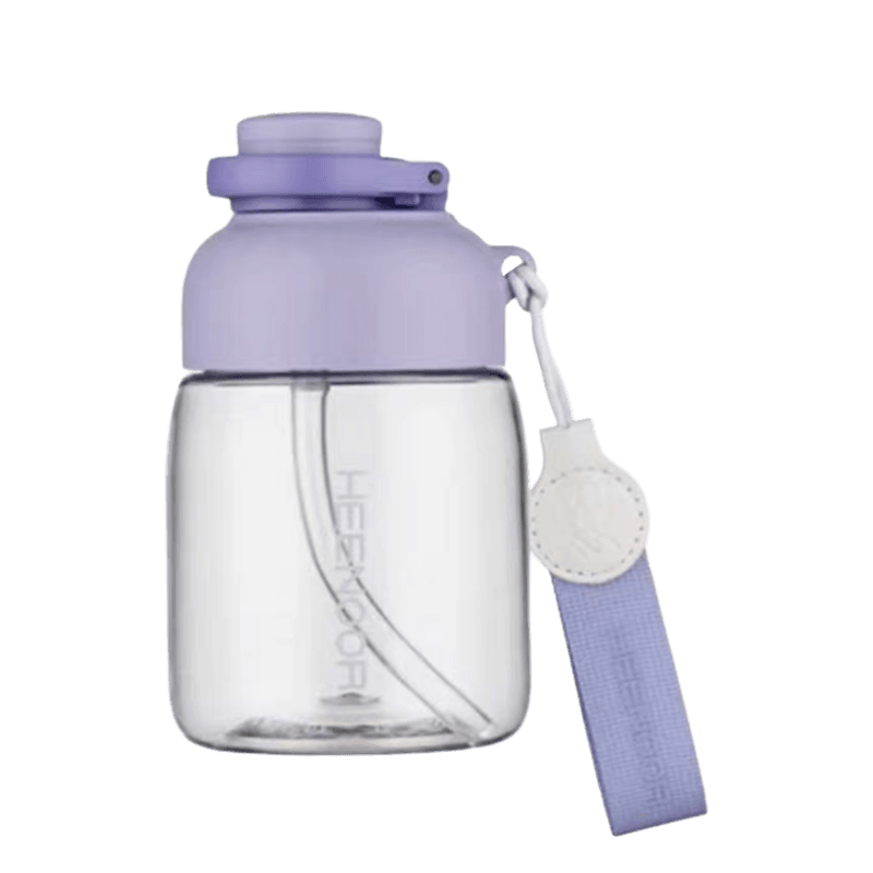 Botella de plástico de paja deportiva Tritan